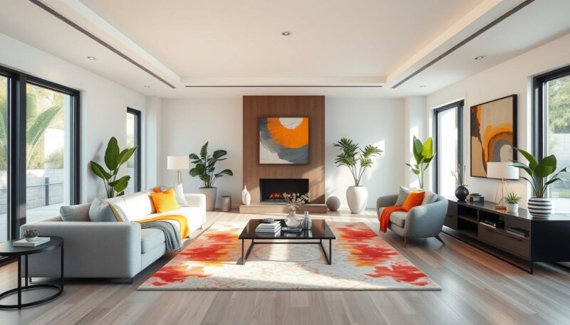 How to Decorate a Rectangle Living Room? Color and Furniture ...